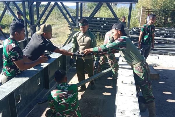 Progres Pembangunan Jembatan Darurat di Aceh Capai 80-97%